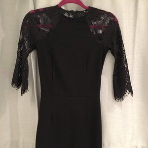 Formal Black Mid-length Dress